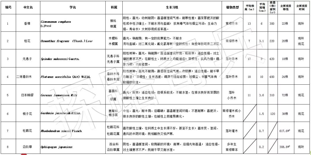 姿态,如灌木球状修剪的栀子花与桂花作对比,如高低差异巨大的日本晚樱