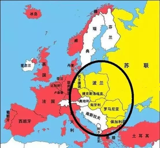 第二次世界大战结束后美国为什么要把东欧国家划归给苏联?