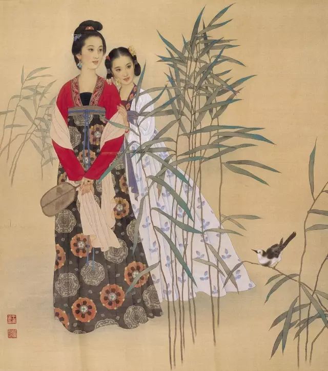 [推荐画家]画坛伉俪|赵经国 王美芳 工笔仕女图(100幅