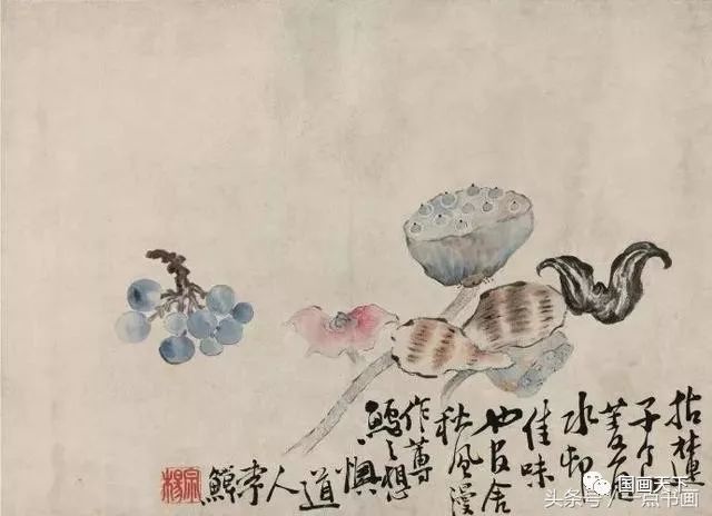 清 李鱓《花鸟果蔬册》欣赏