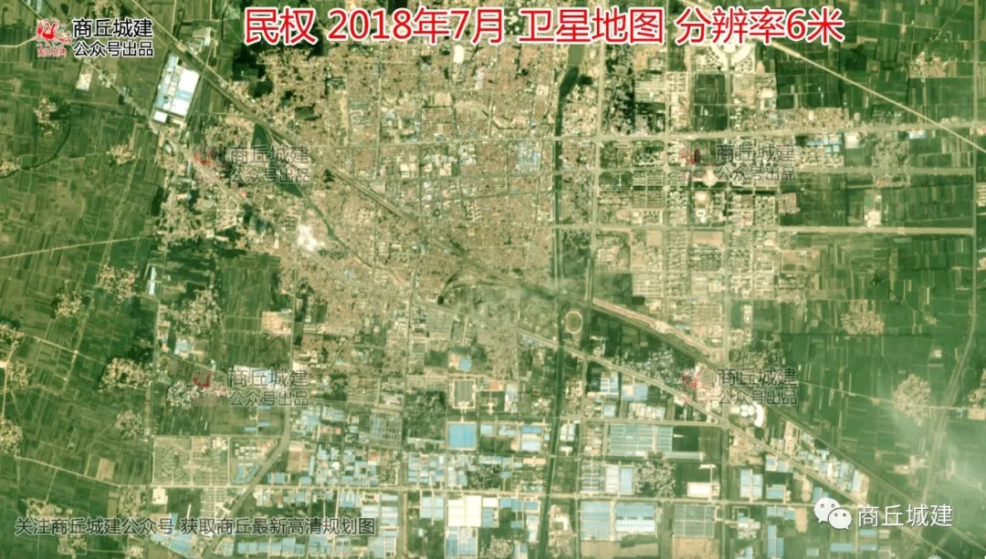 商丘 民权 睢县 柘城 宁陵 虞城 夏邑 永城 2018年7月 卫星地图