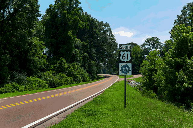 美国布鲁斯是61号公路的起点,绵延1400公里,贯穿了新奥尔良州,路易斯