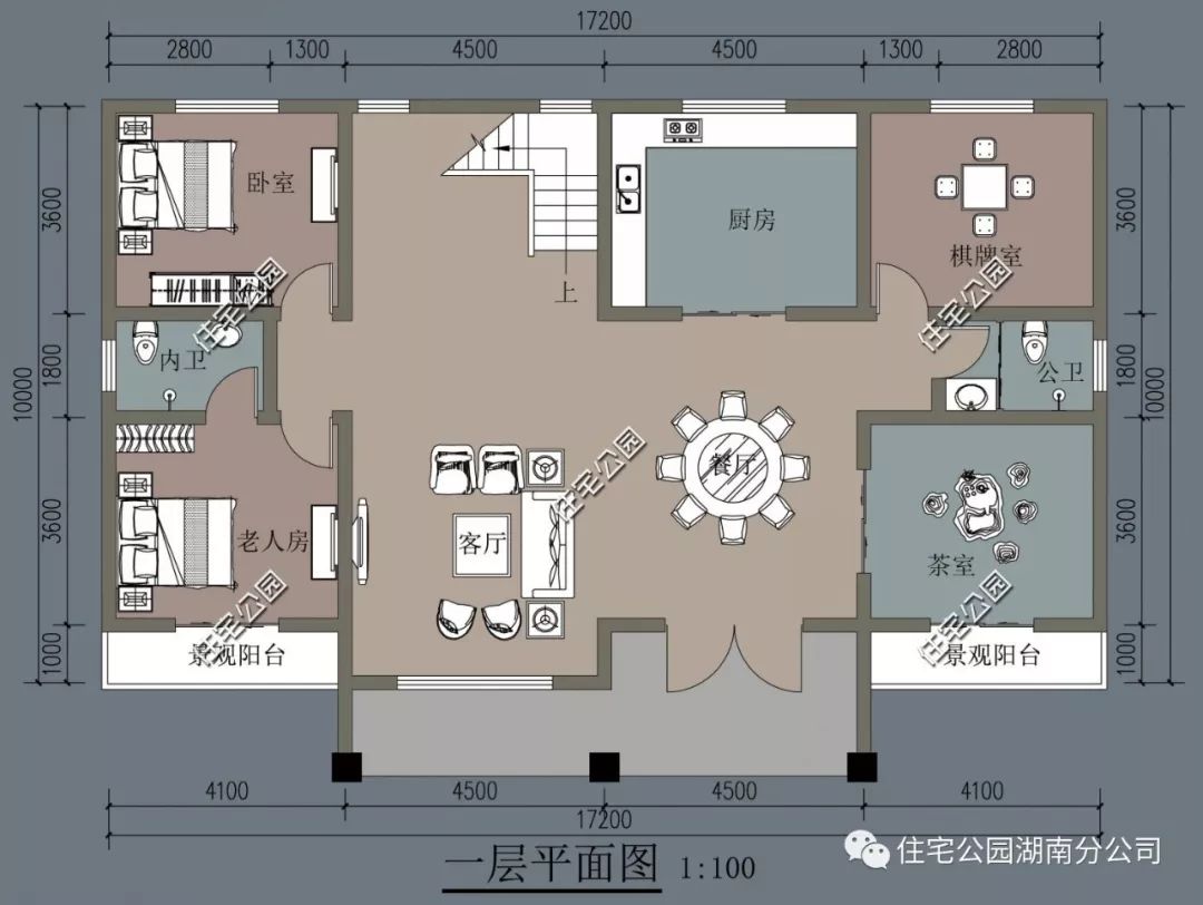 大露台+健身房,10×17米奢华复古别墅