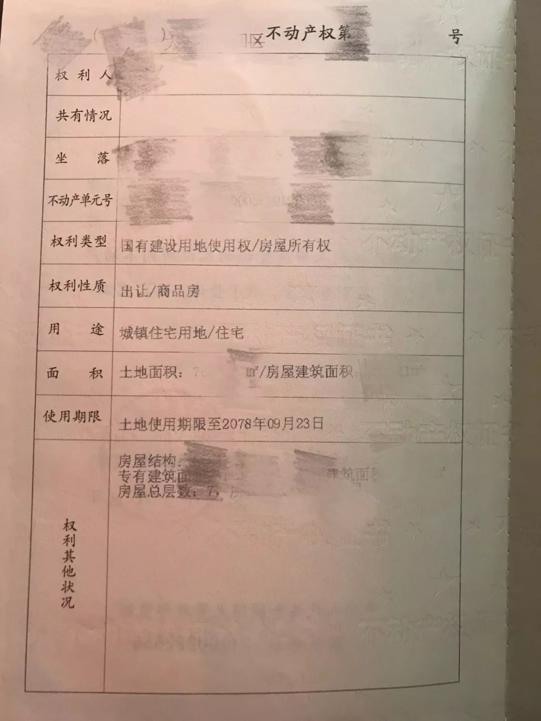 房产证上面使用权面积和分摊面积是一样的是什么情况?