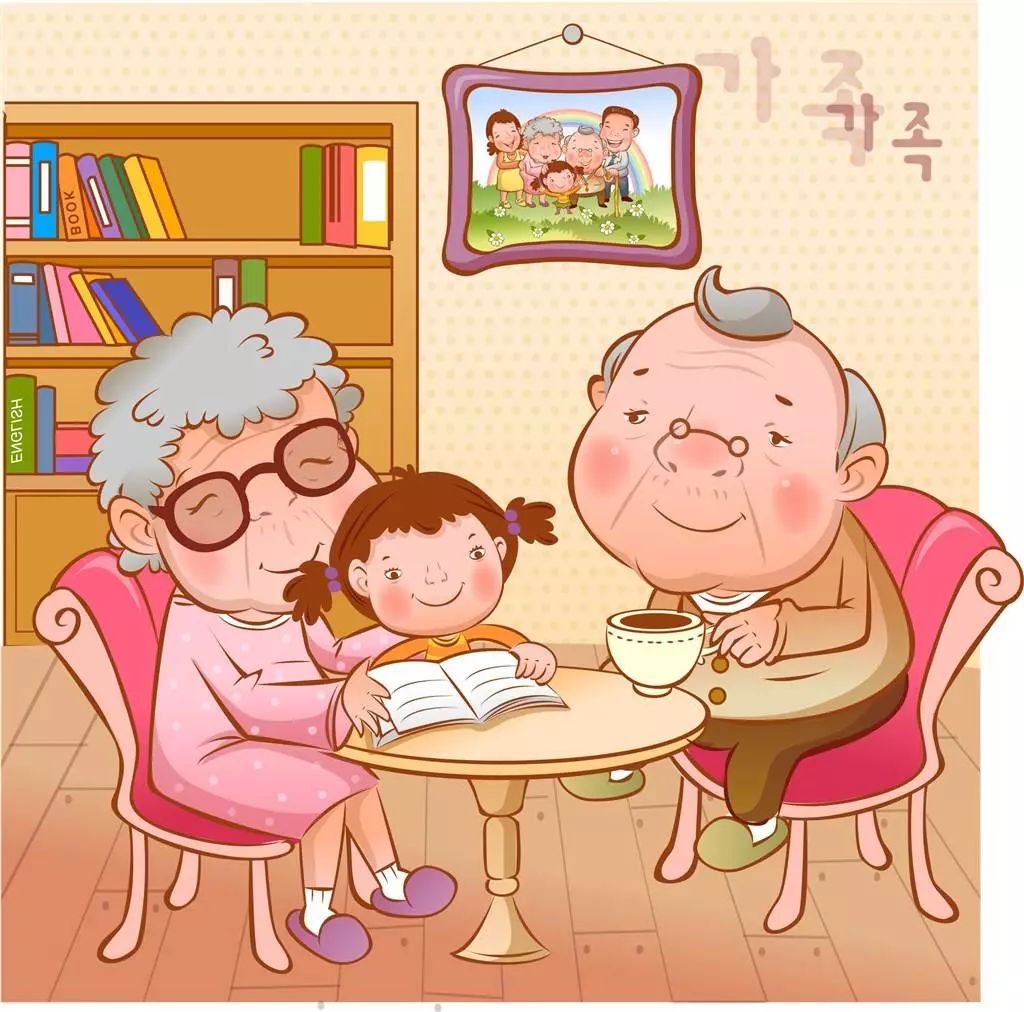 看望爷爷奶奶|插画|儿童插画|姬CC - 原创作品 - 站酷 (ZCOOL)