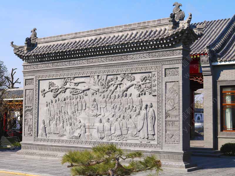 仿古砖雕:唐语四合院影壁