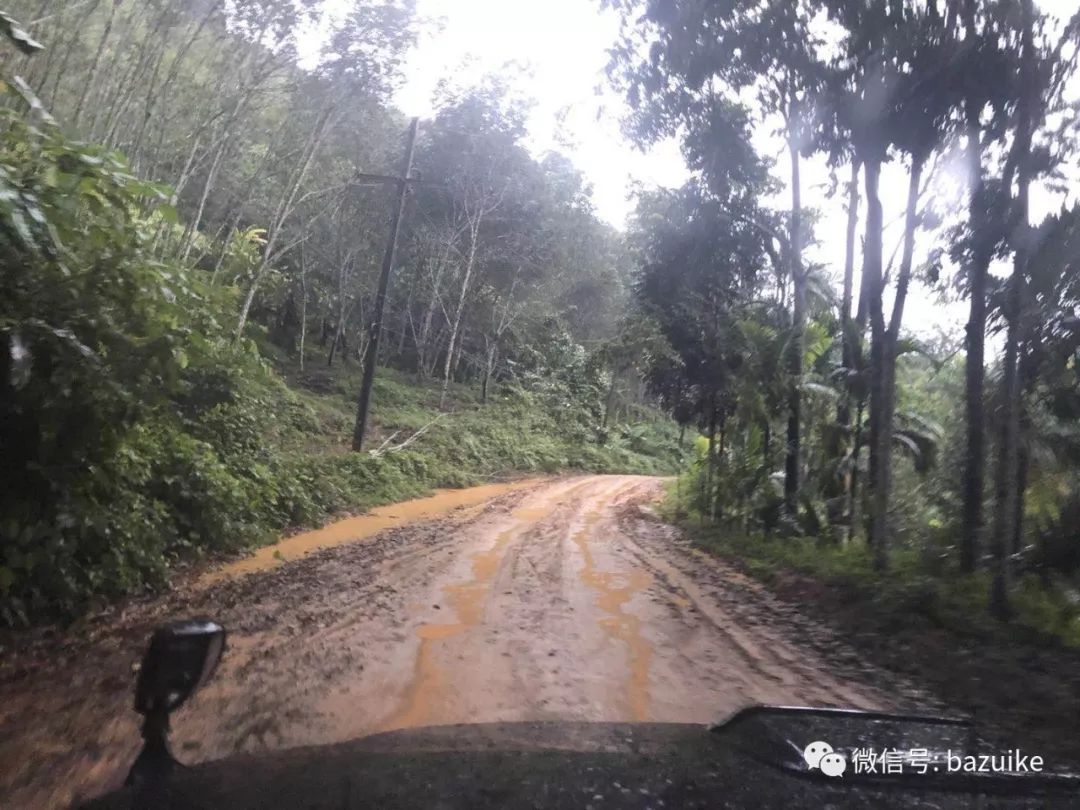 深山里面只有一条泥泞的山路