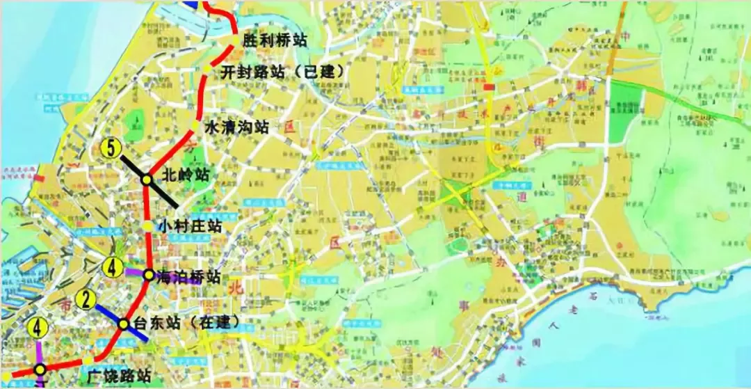 国内最长!青岛这条跨海地铁新进度:将纵跨南北,穿过五大城区!