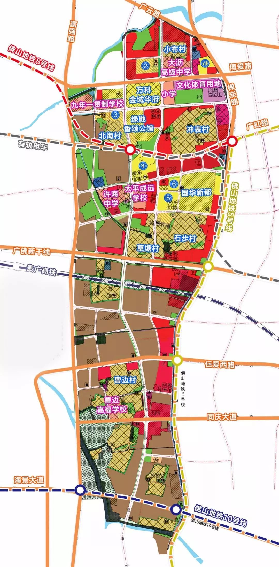 9条地铁 50所学校 上百宗靓地!29份规划召唤南海变身