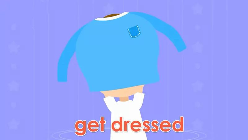 get dressed:穿衣服