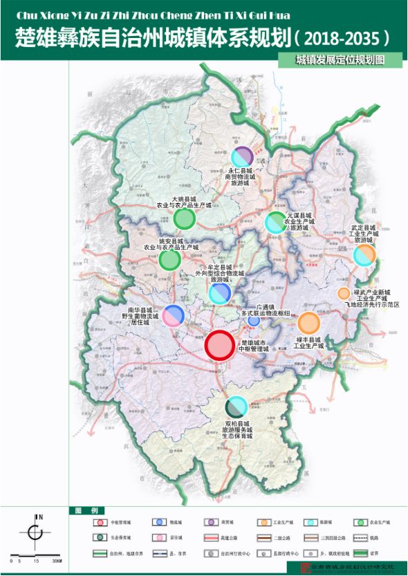 关注丨楚雄彝族自治州未来城镇体系规划看牟定规划在哪一个区域