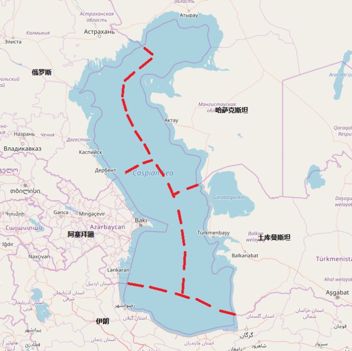 伊朗和土库曼斯坦由于沿海地区油气资源比较少,主张按照里海是湖来