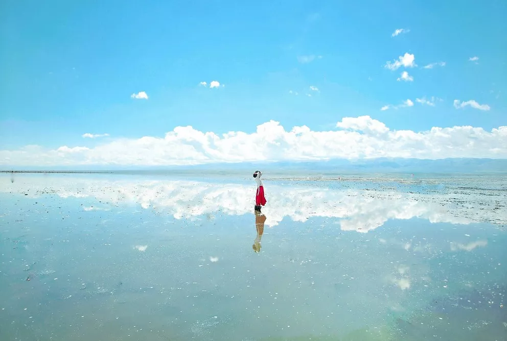 茶卡盐湖,天空之镜的极致美景