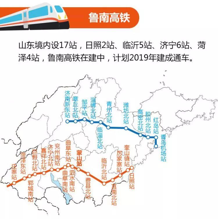 济青高铁12月20日通车! 山东还有这6条新高铁将开工