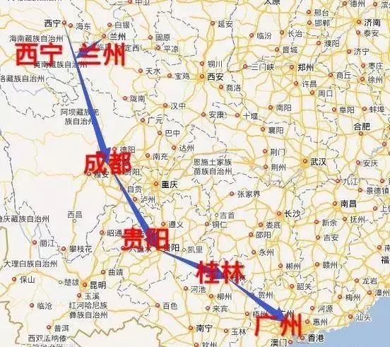 西南,华南的最快捷铁路客运通道一座国际旅游城市桂林途经兰州(西宁)