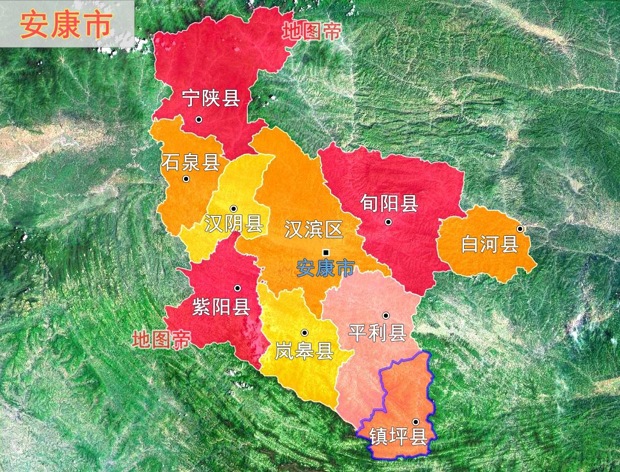 安康市镇坪县,位于陕西重庆湖北交界,三国时魏蜀吴边境