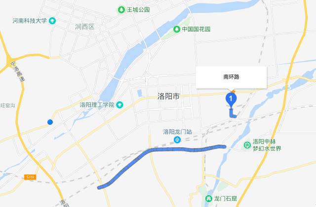 经凌波大桥跨洛河向南,经开元大道,关林大道,伊洛路与南环路相连,全长