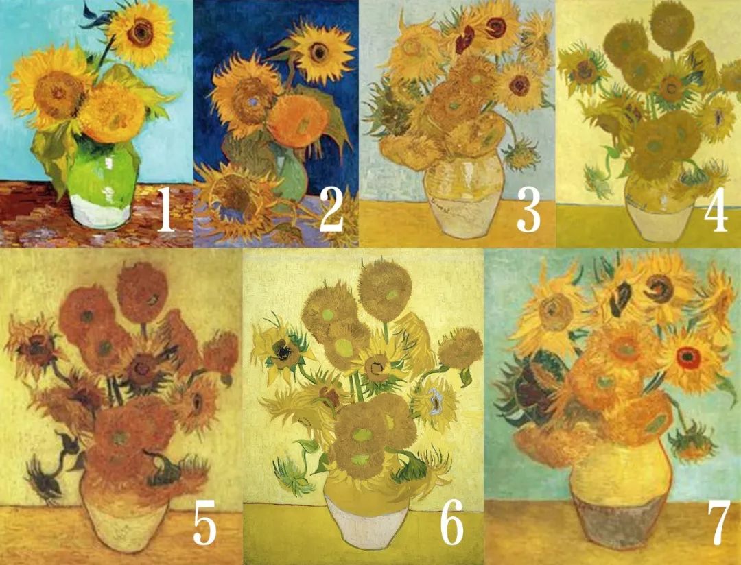 本期介绍的《花瓶里的十五朵向日葵》是当年梵高赠与画家高更的画作