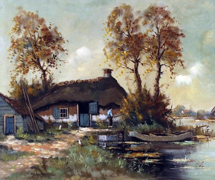 荷兰画家阿德里亚努斯 johannes风景油画作品欣赏(一)