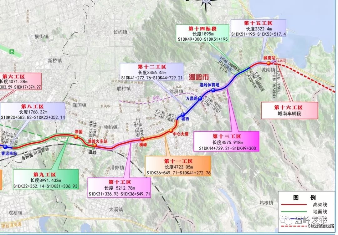 当前 在市轨道办及各工区施工方的共同努力下,市域铁路s1线温岭段