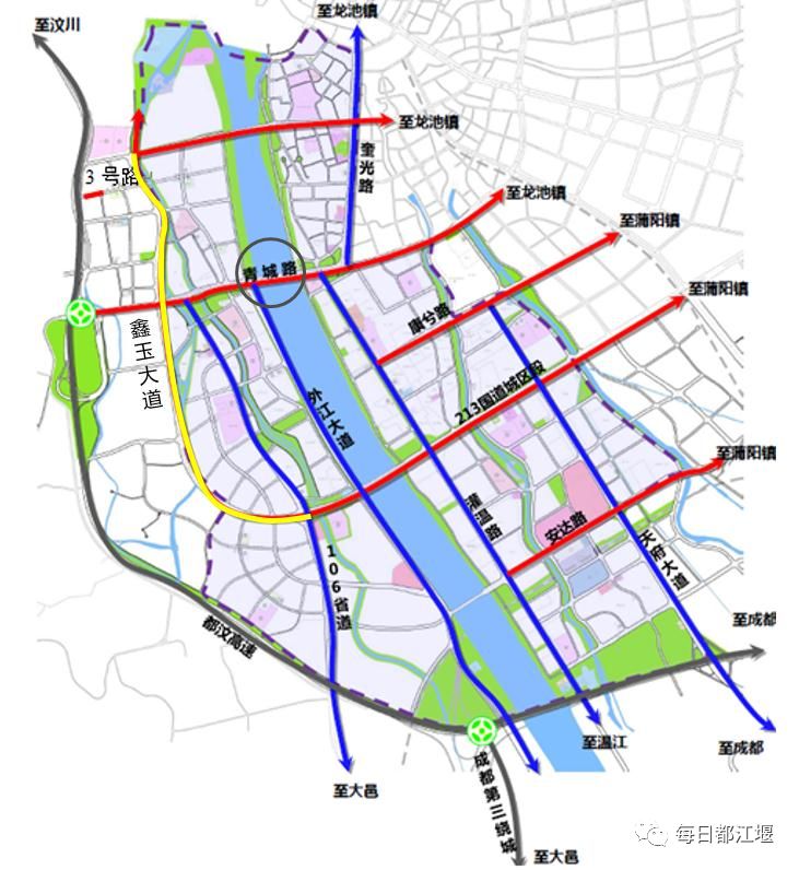 来看一看这个滨江新区的重大基础设施项目怎么建…_都江堰市