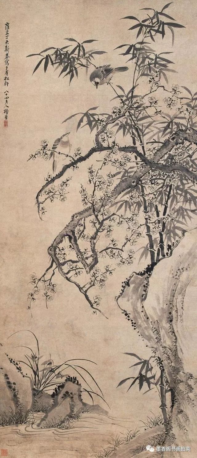 清代宫廷画家杨晋花鸟画作品欣赏