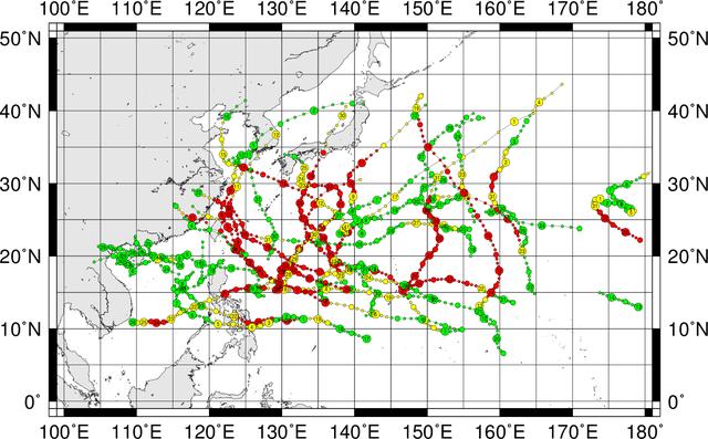 太平洋台风超生严重8风暴共舞!今年或成为24年来台风最多的一年