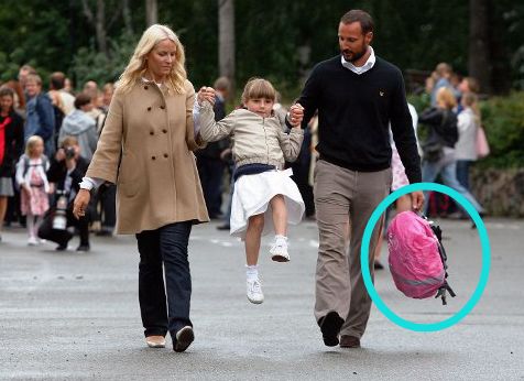 挪威皇室小公主、小王子御用书包!4个孩子3个