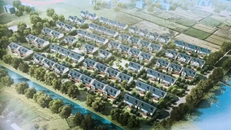 崇明这个镇的农民集中居住项目一期工程率先开工奠基