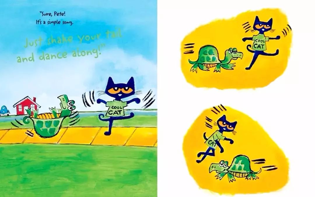 英文绘本故事:pete the cat and the cool cat boogie