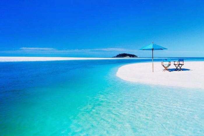 澳洲的无人岛, 没有居民和酒店, 但却有世界上最美的白沙滩