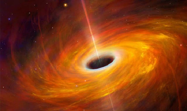 天文学家发现超大质量黑洞比太阳重350万倍_星系