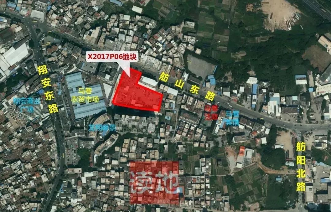46亿竞得翔安马巷x2017p06地块, 楼面价12786元/平.