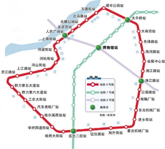 体育公园,群力第五大道,群力第六大道,工农大街,城乡路,哈尔滨西站