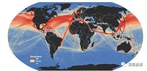 世界海运航线图