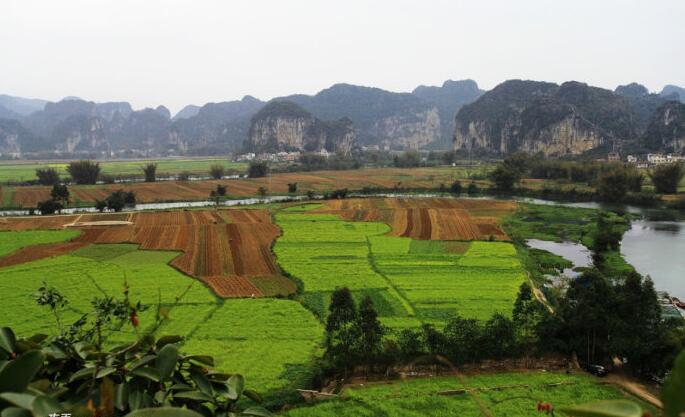 广西南宁旅游必看的风景被誉为南宁小桂林上林三里洋渡景区