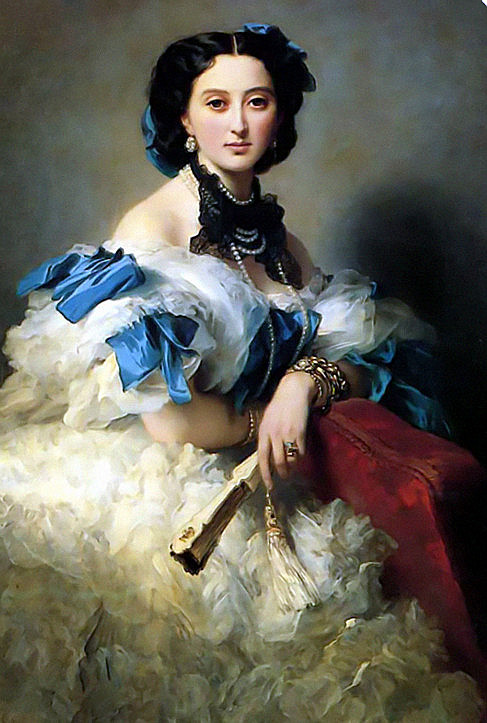 欧洲油画皇室贵族妇女