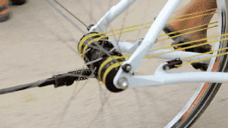 没有链条只靠一根绳子传动的自行车它是怎么做到的