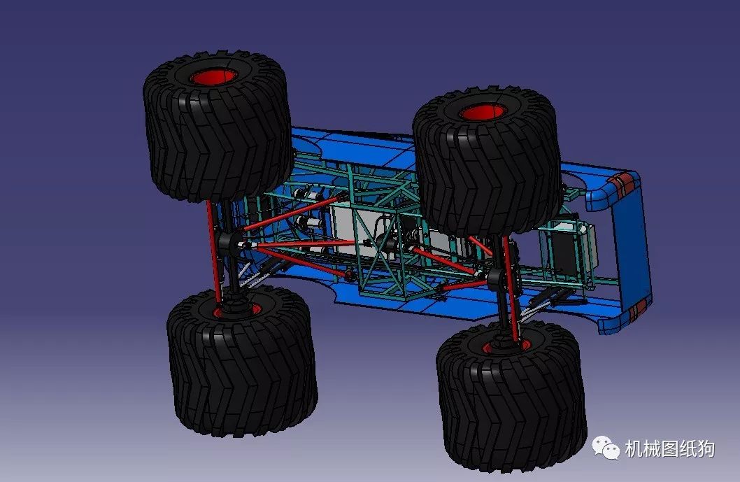 【rc遥控车】monster truck大脚遥控车3d模型图纸 stp