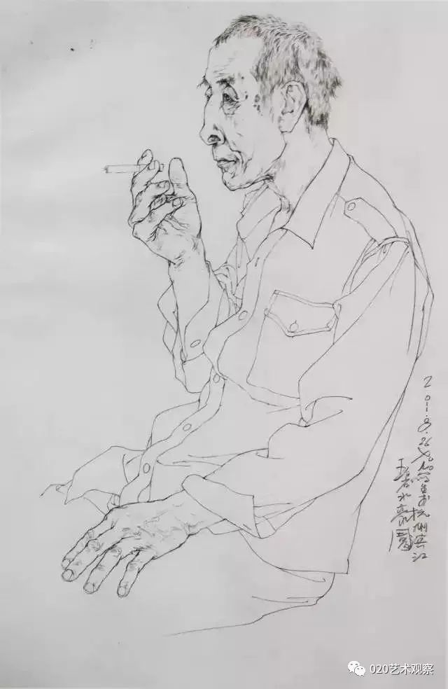 中国美术学院徐默教授的人物速写,看了第一张我就跪了!