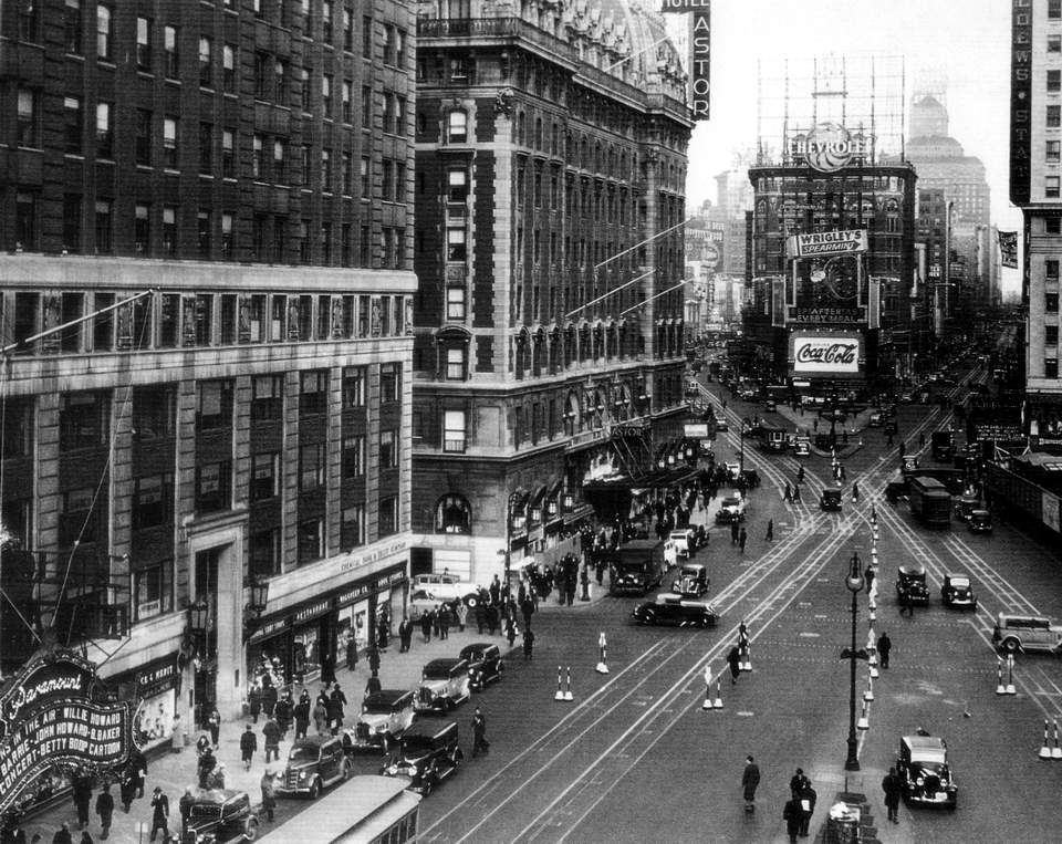 历史影像系列美国往事纽约1928年的老照片