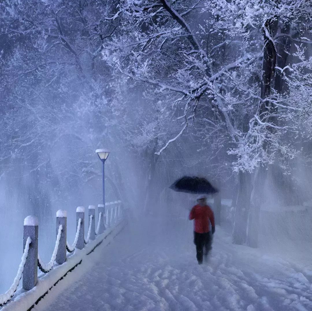 《风雪夜归人》 摄影:李传军