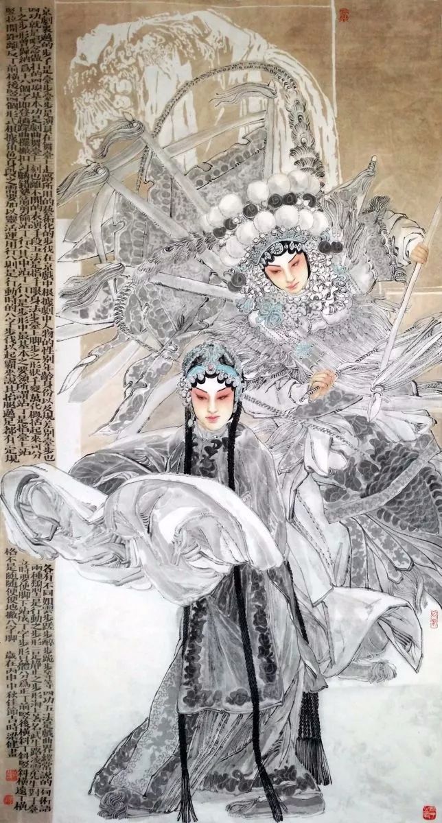 中国美术家协会会员梁健中国人物画作品欣赏