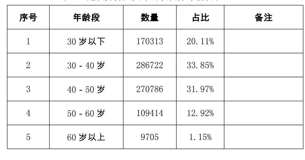 我国人口年龄表_我国年龄层人口分布图(3)