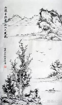 国画山石的画法及步骤_皴法