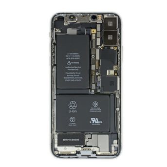 iphone x拆解:内部结构大不同,两块电池!_苹果