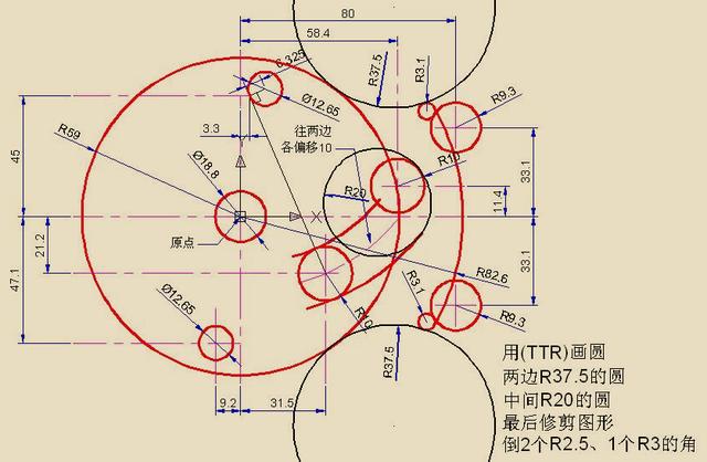 这里就分享10套基础典cad步骤练图.