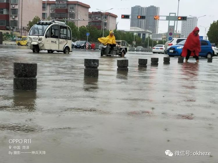 菏泽:暴雨中的三条街!