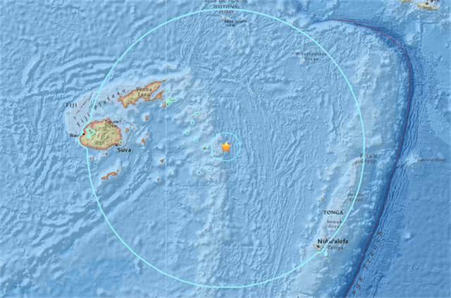 斐济地震地图!8.2级地震发生在哪里?有海啸警