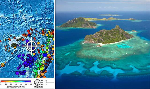 斐济地震地图!8.2级地震发生在哪里?有海啸警